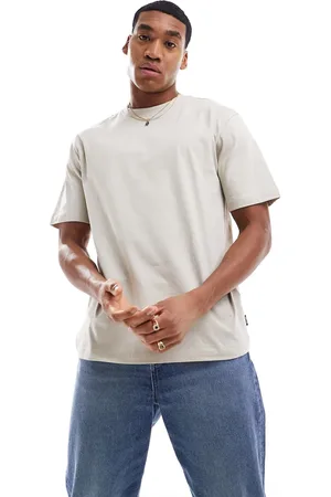 Only & Sons – Locker geschnittenes T-Shirt in Beige