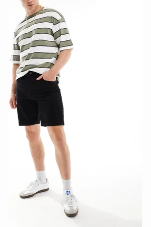 Bershka – Jeansshorts mit aufgerolltem Saum in