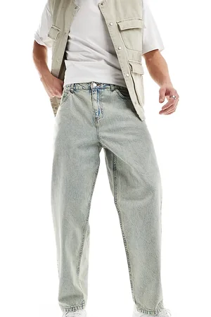 Reclaimed – Weite Dad-Jeans in Hellblau im Stil der 90er
