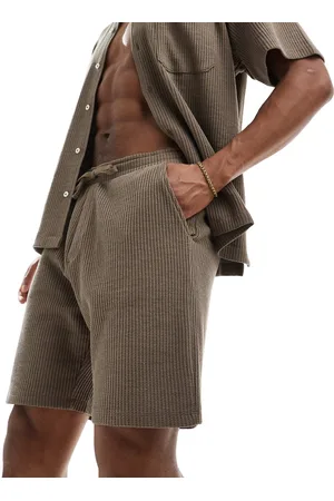 SELECTED – Shorts in mit Waffelstruktur, Kombiteil