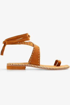 SCALPERS – Roma – Sandale in Camel mit Nieten
