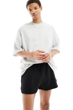 ASOS – Runner-Shorts in schwarzer Neoprenoptik