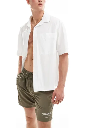Pull&Bear – Kastiges Hemd in mit Reverskragen