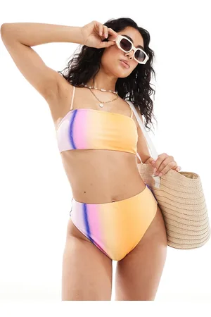 Pieces® – Bustier-Bikinioberteil in leuchtendem mit Farbverlauf, Kombiteil