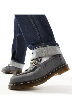Dr. Martens Dr. Martens – Adrian – Loafer mit Trensen aus blauem Nubukleder