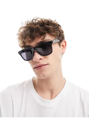Vans – Spicoli – Sonnenbrille mit Schachbrettmuster in und Dunkelgrau