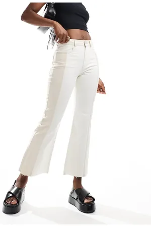 SCALPERS – Zweifarbige Denim-Jeans in Ecru