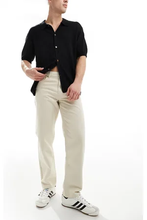 New Look – Locker geschnittene Jeans in gebrochenem