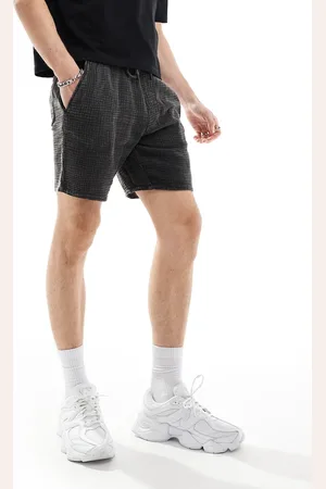 Only & Sons – Strukturierte Schlupf-Shorts in verwaschenem