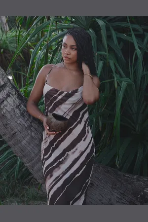 4th & Reckless X Loz Vassallo – Ocean – Maxi-Strandkleid mit abstraktem Print