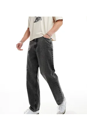 Reclaimed – Locker geschnittene Unisex-Jeans in 90er-Anthrazit