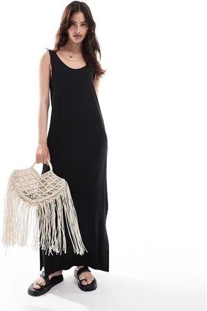 Pieces® – Maxikleid in mit U-Ausschnitt