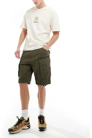 G-Star – Rovic – Locker geschnittene Cargoshorts in Khaki