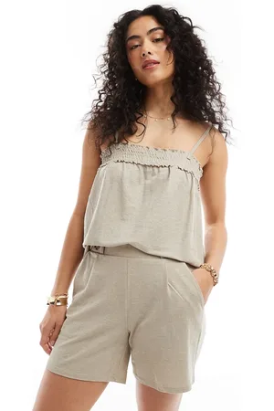 JDY – Jersey-Shorts in Beige, Kombiteil