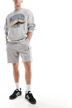 New Look – Cargoshorts aus Jersey in meliert