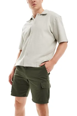New Look – Cargo-Shorts in dunklem Khaki