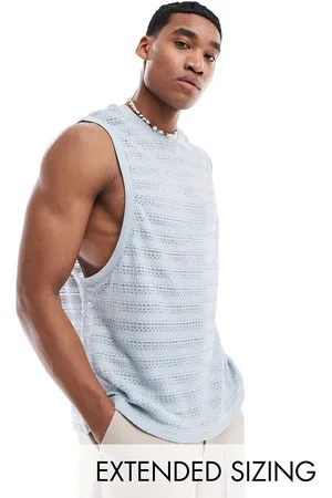 ASOS – Locker geschnittenes Trägertop aus blauem Stoff