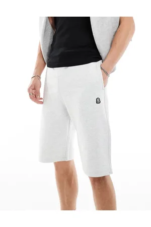 Dr Denim Dr. Denim – Madden – Lässig geschnittene Joggingshorts in hellgrau meliert