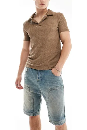 Good For Nothing – Carpenter-Jeansshorts in verwaschenem Antikblau