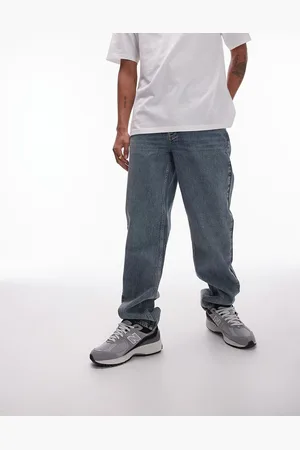 Topman – Straight Jeans in verwaschenem getöntem