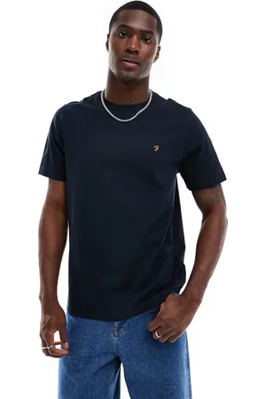 Farah – Danny – Kurzärmliges T-Shirt in Navy