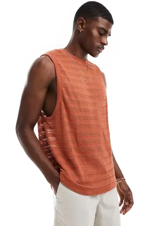 ASOS – Locker geschnittenes Tanktop aus braunem Stoff