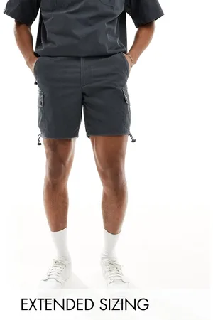 ASOS – Schmal geschnittene Cargo-Shorts aus Ripstop in verwaschenem , Kombiteil
