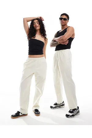 Gramicci – Unisex-Schlupfhose aus gebürsteter Baumwolle in Cremeweiß