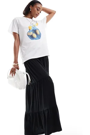 VERO MODA – Gestufter Maxirock in