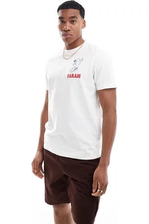 Farah – T-Shirt in mit Rücken-Grafik
