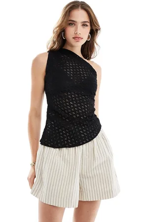 MANGO – Gehäkeltes Oberteil in mit One-Shoulder-Träger