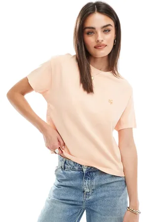 SCALPERS – Snaps – T-Shirt in Pfirsich
