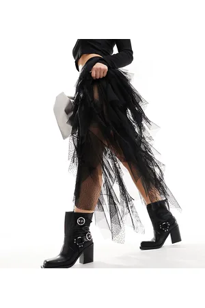 Public Desire – Freak – Motorrad-Stiefeletten in mit Absatz