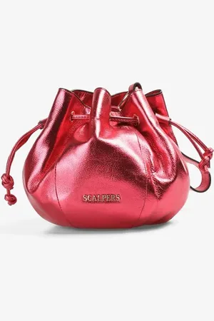 SCALPERS – Party-Tasche aus Leder in Metallic