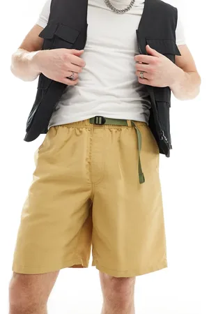 Vans – Lockere Nylon-Shorts in Hellbraun