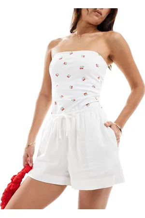 Cotton On Cotton On – Relaxed Fit Shorts in mit Leinenoptik