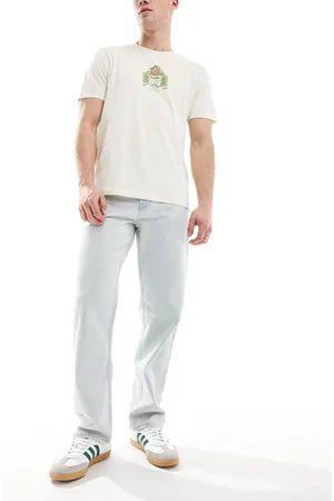 New Look – Locker geschnittene Jeans in Hellblau