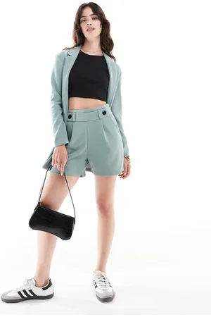 JDY – Elegante Shorts in Blaugrün, Kombiteil