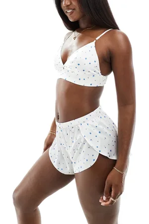 Boux Avenue – Mix and Match – Pyjama-Bustier in Elfenbein mit Blümchenmuster