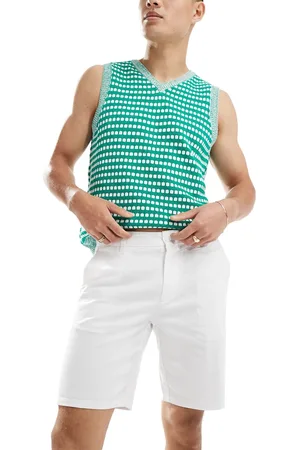 Only & Sons – Chino-Shorts aus Leinenmix in