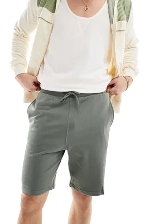 Only & Sons – Sweat-Shorts aus Jersey in Salbeigrün