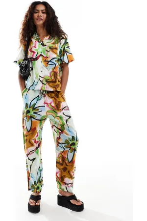 Obey – Weit geschnittene Hose mit buntem Muster, Kombiteil