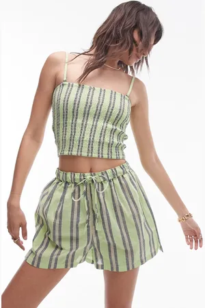 Topshop – Strandshorts in gestreift