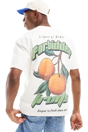 Liquor N Poker – Oversize-T-Shirt in mit Frucht-Aufdruck auf der Rückseite
