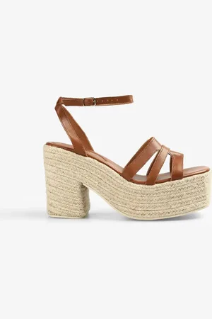SCALPERS – Yute – Sandale in Camel mit Absatz
