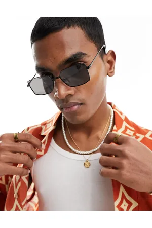 New Look – Sonnenbrille mit rechteckigem Metallgestell in