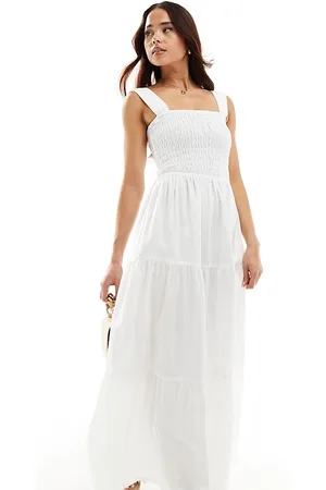 Esmée Esmee – Exklusives Maxi-Sommerkleid in mit gesmokter Taille