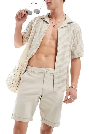 Only & Sons – Chino-Shorts in Beige mit normalem Schnitt