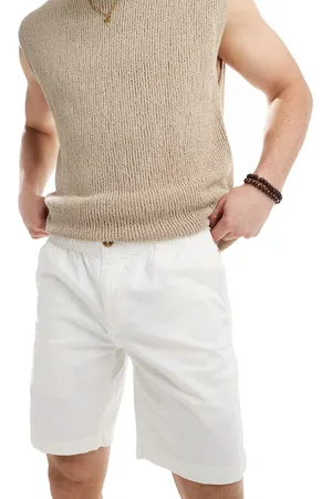 SCALPERS – Klassische Shorts in Wollweiß