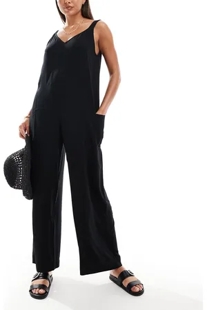 ASOS – Strand-Jumpsuit in mit Taschendetail